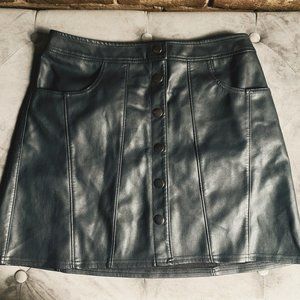 EXPRESS High Waisted Vegan Leather Mini Skirt